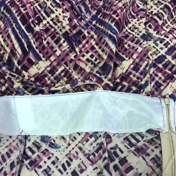 Femmes by C & A Vintage Geometric Slip Dress 10 - Picture 4 of 10